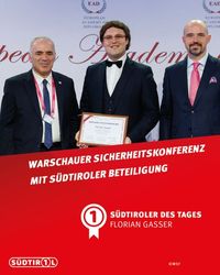 Presse: Florian Gasser - Südtiroler des Tages